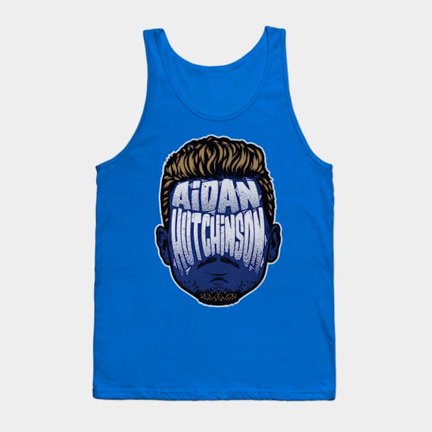 Aidan Hutchinson Detroit Player Silhouette Tank Top by MASTER_SHAOLIN